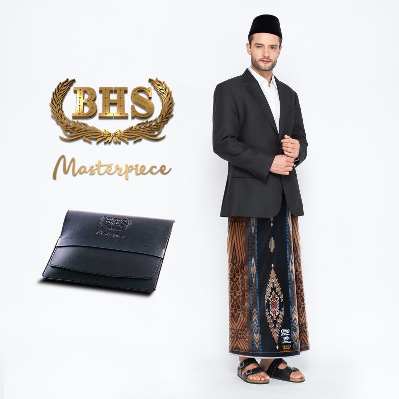 Sarung BHS Masterpiece Gold Motif M99 JIB Hitam Coklat 02