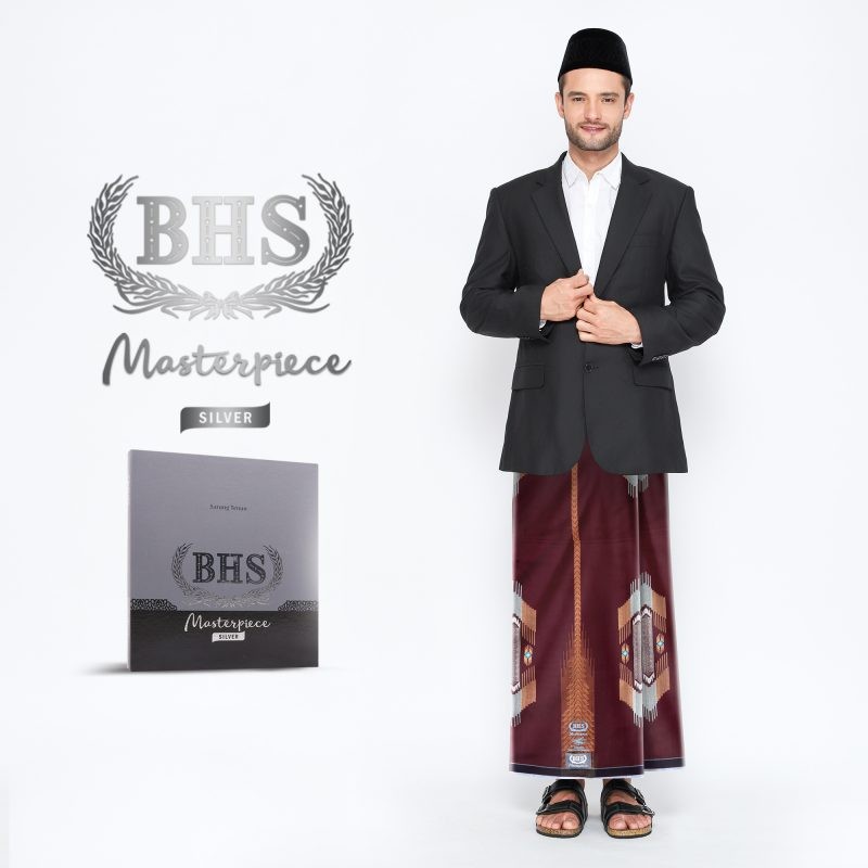 Sarung BHS Masterpiece Silver Motif SGF Coklat